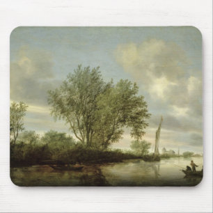 River Landscape, 1645 Mouse Pad