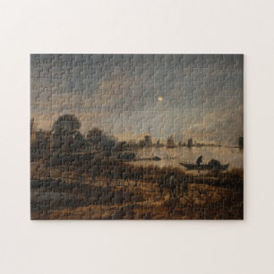 river landscape art Neer Jigsaw Puzzle