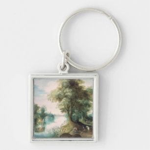 River Landscape Key Ring