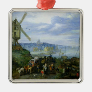 River Landscape Metal Tree Decoration