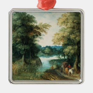 River Landscape Metal Tree Decoration