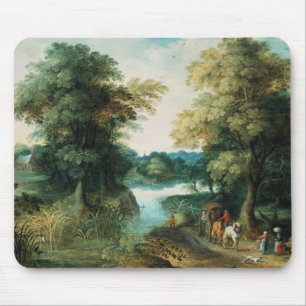River Landscape Mouse Pad