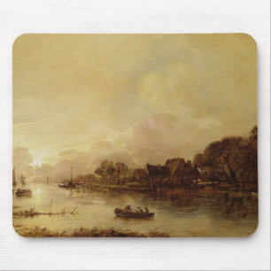 River landscape mouse pad