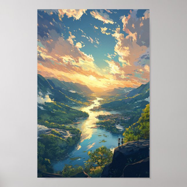 river landscape poster (Front)