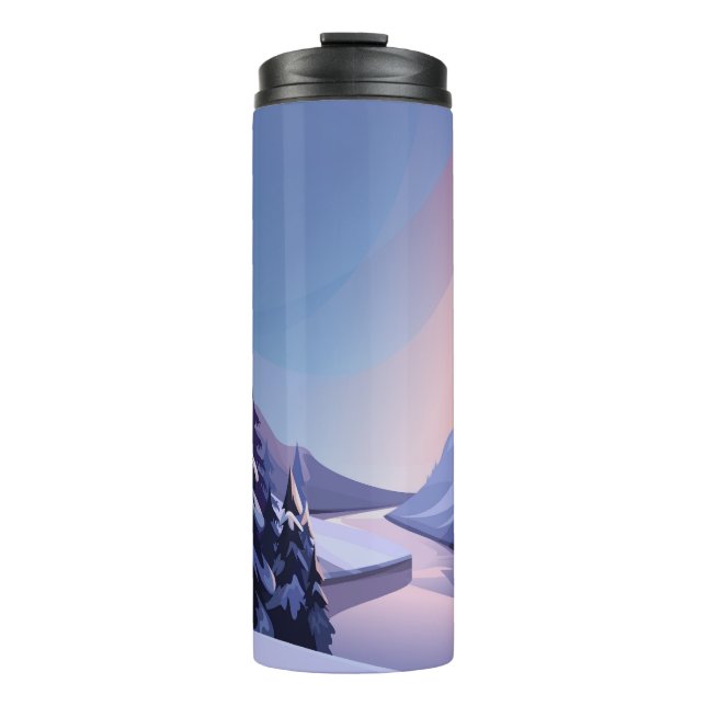 River landscape thermal tumbler (Front)