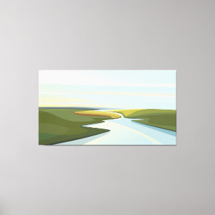 River landscapes canvas print