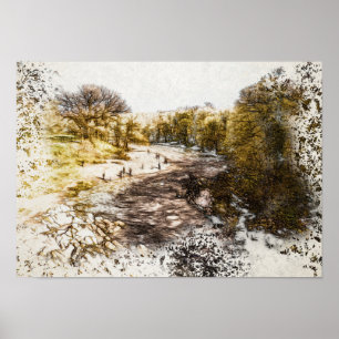 River Lune from Devil's Bridge, Kirkby Lonsdale Poster