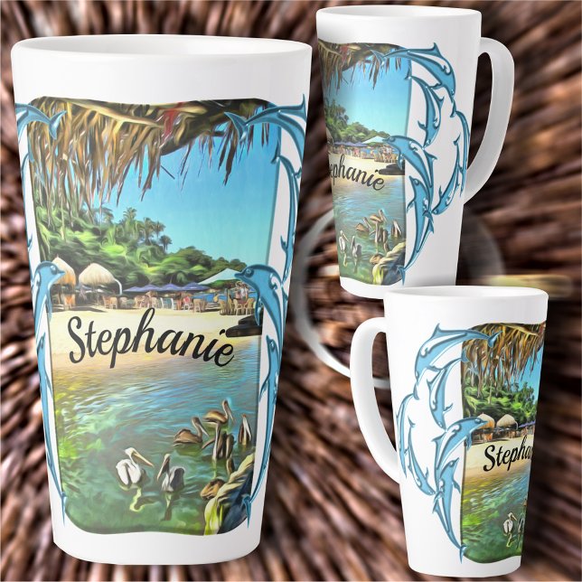 River Meets Ocean 0330 Latte Mug (Creator Uploaded)