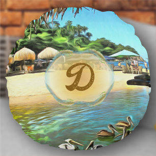 River Meets Ocean 0330 Round Cushion