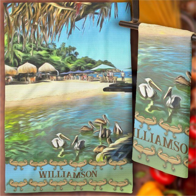 River Meets Ocean 0330 Tea Towel (Creator Uploaded)