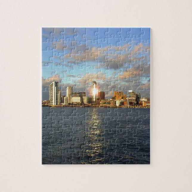 River Mersey & Liverpool Waterfront Jigsaw Puzzle (Vertical)