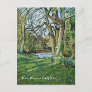 River Monnow at Allt-yr-Ynys in Early Spring Postcard