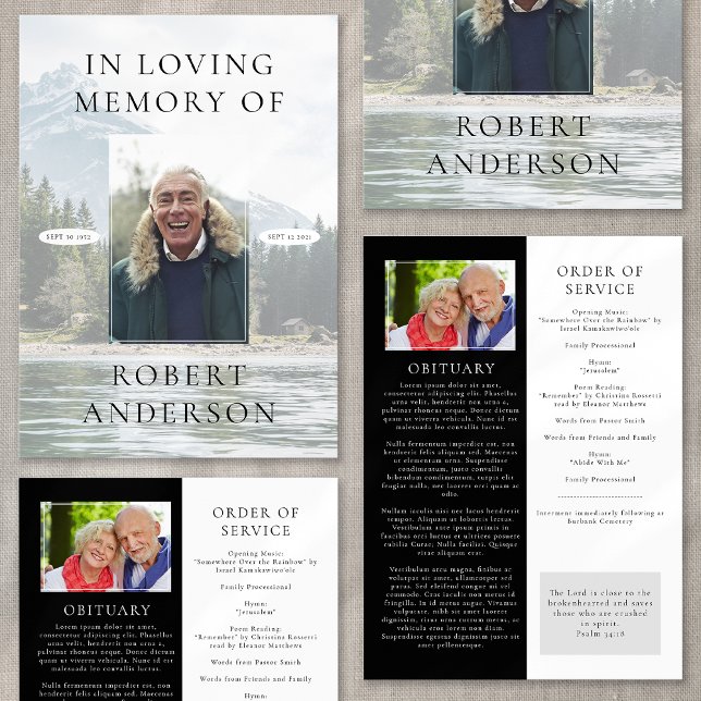 River Mountain In Loving Memory Funeral Program Programme (Creator Uploaded)