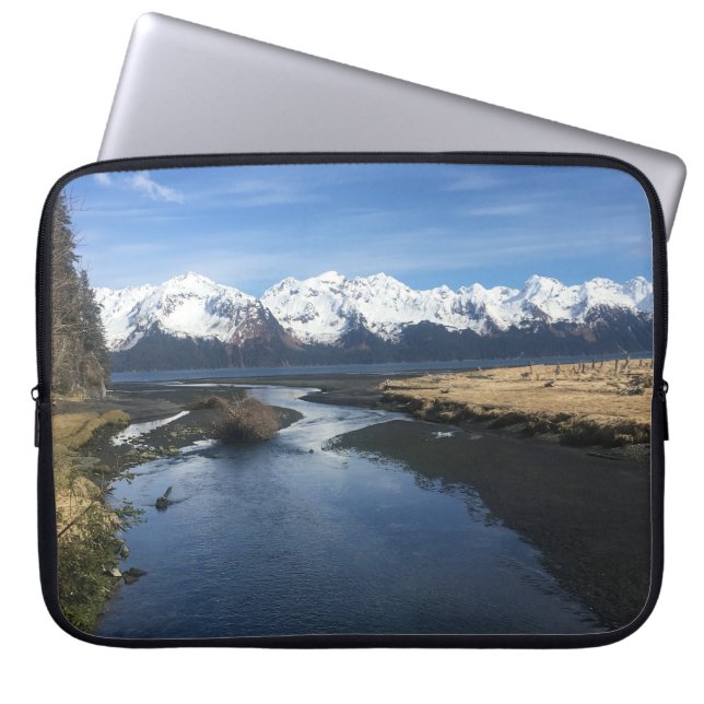 River & Mountain View Laptop Sleeve (Front)