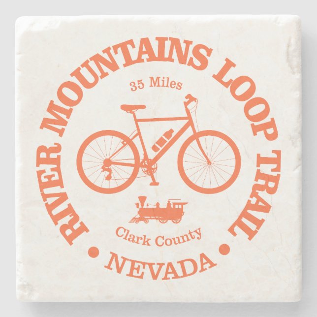 River Mountains Loop Trail (cycling) Stone Coaster (Front)