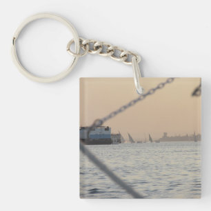 River Nile Sunset Acrylic Key Ring