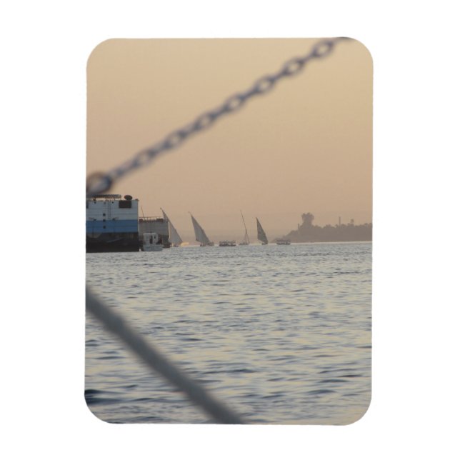 River Nile Sunset Flexible Photo Magnet (Vertical)