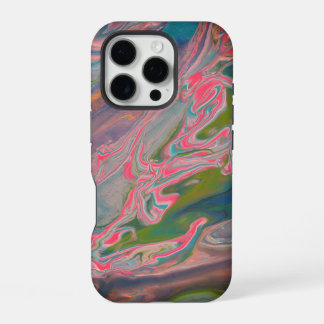 River of Colours Flow Paint Art iPhone 16 Pro Case
