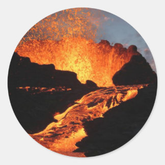 River Of Fire Classic Round Sticker