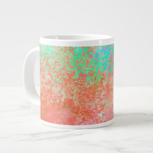 River of Fire Orange Alcohol Ink Abstract Large Coffee Mug