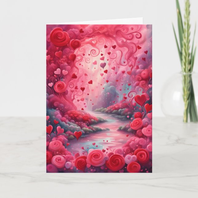 River of Love Valentine's Day Holiday Card (Front)