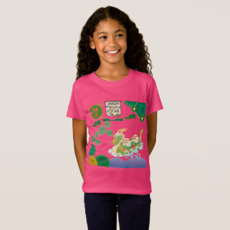 River of Rising Dragons pink T-Shirt