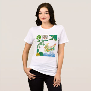 River of Rising Dragons white Tri-Blend Shirt