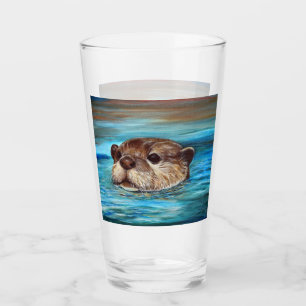 River Otter Painting Glass