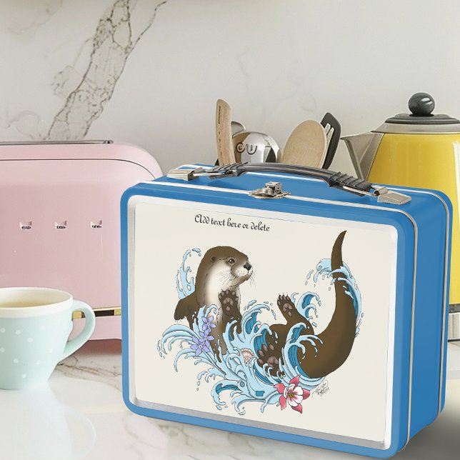 River Otter Water Cute Metal Lunch Box (Creator Uploaded)