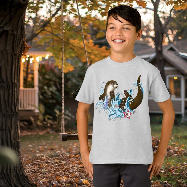 River Otter Water Cute T-Shirt (Creator Uploaded)