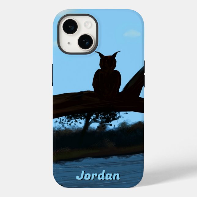River Owl Apple phone case (Back)