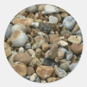 River Pebbles Classic Round Sticker