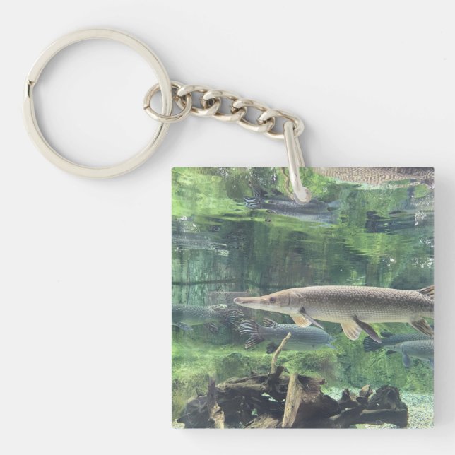 River Pike Fish Clear Water Photo Key Ring (Front)