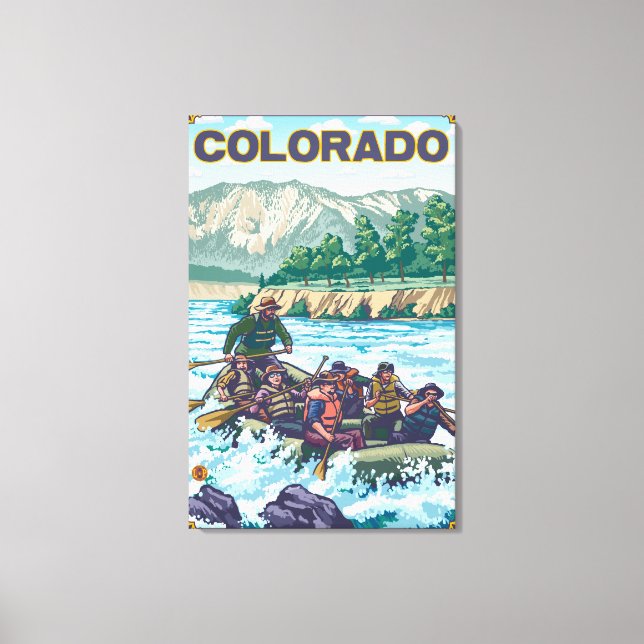 River RaftingColorado Canvas Print (Front)