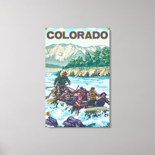 River RaftingColorado Canvas Print