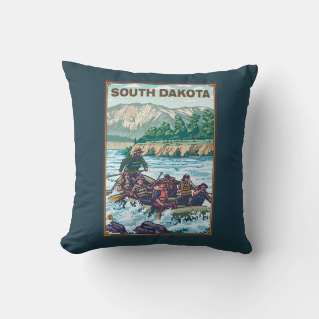 River RaftingSouth Dakota Cushion (Front)