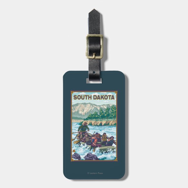 River RaftingSouth Dakota Luggage Tag (Front Vertical)