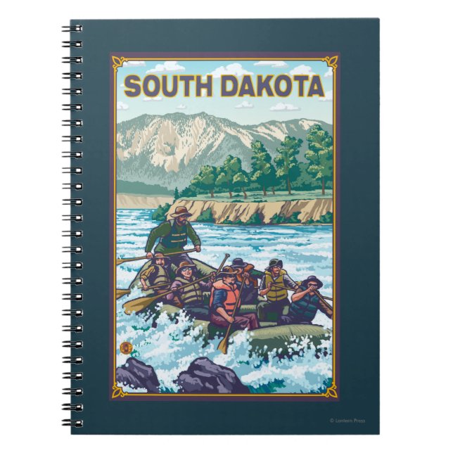 River RaftingSouth Dakota Spiral Notebook (Front)