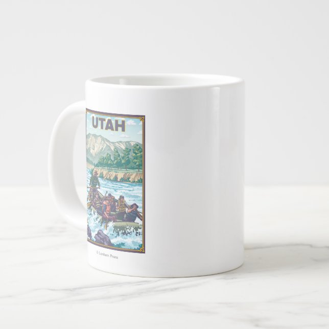 River RaftingUtah Large Coffee Mug (Front Left)