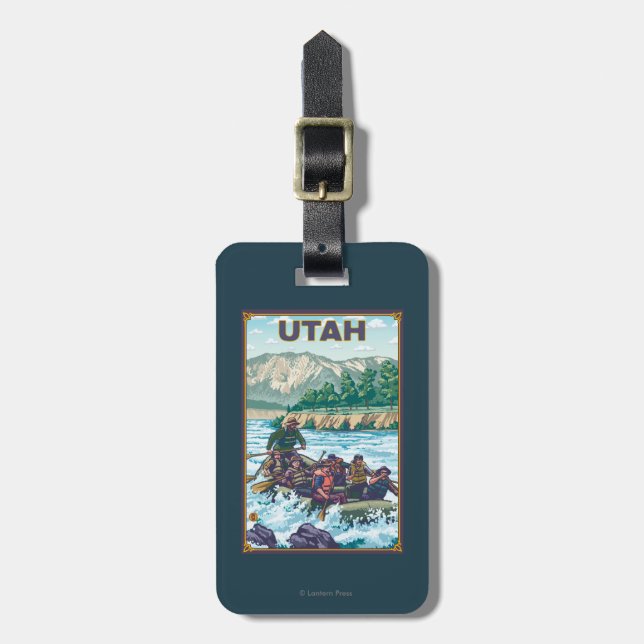 River RaftingUtah Luggage Tag (Front Vertical)