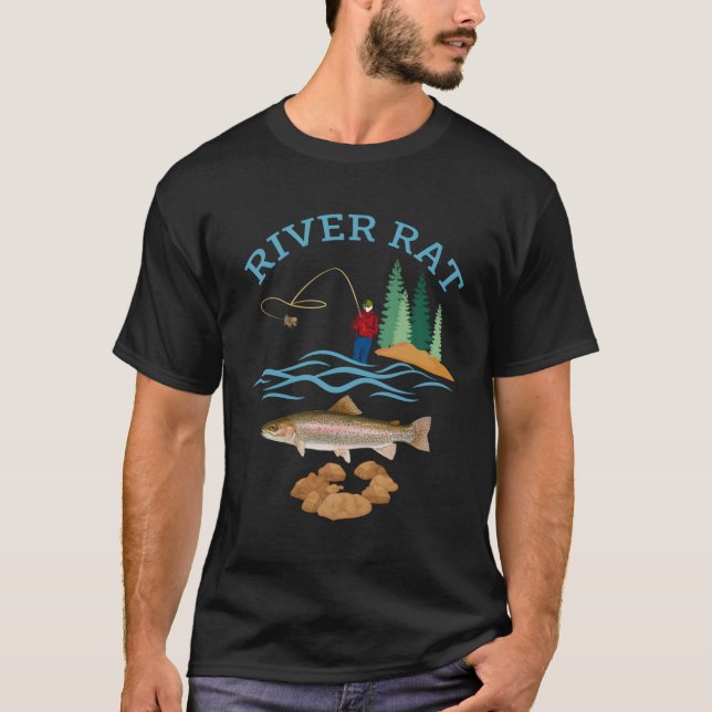 River Rat Fishing T-Shirt (Front)
