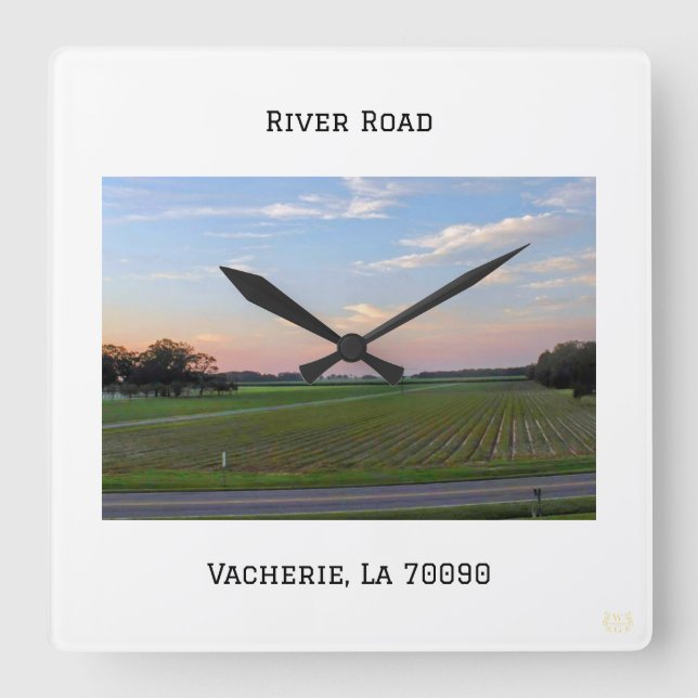 River Road Wall Clock (Front)
