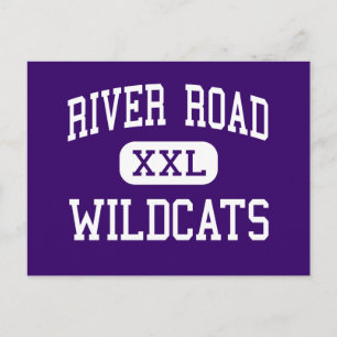River Road - Wildcats - High - Amarillo Texas Postcard