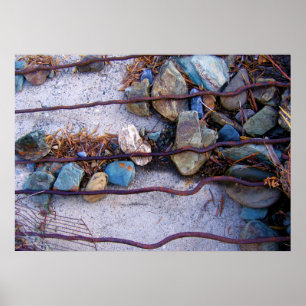 River Rock Composition Poster