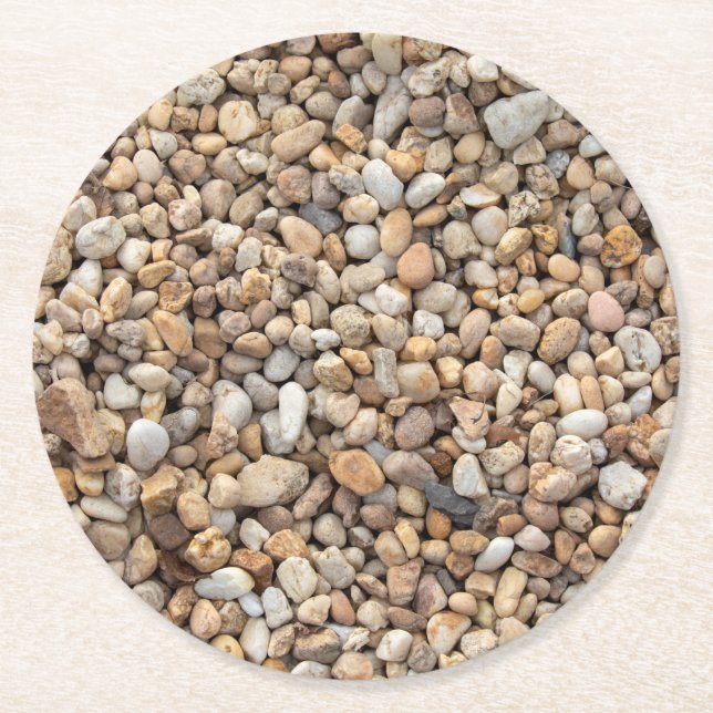 River Rock Round Paper Coaster (Front)