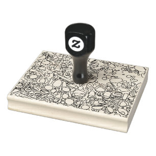 river rocks texture rubber stamp