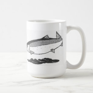 River salmon coffee mug