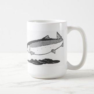River salmon coffee mug