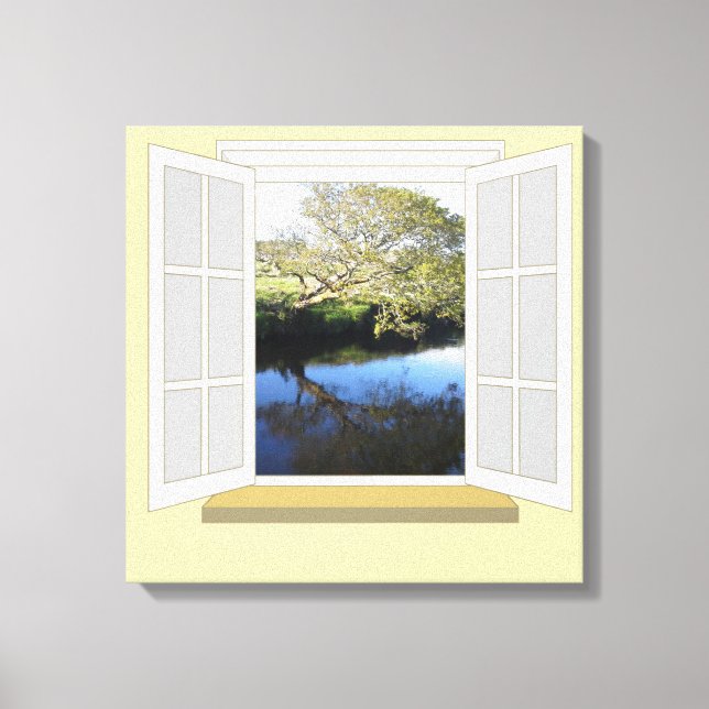 River Scene Canvas Print (Front)
