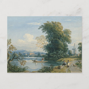 River Scene Postcard